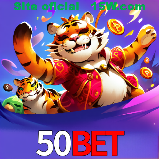 Imagem promocional da 50Bet mostrando a plataforma e suas vantagens